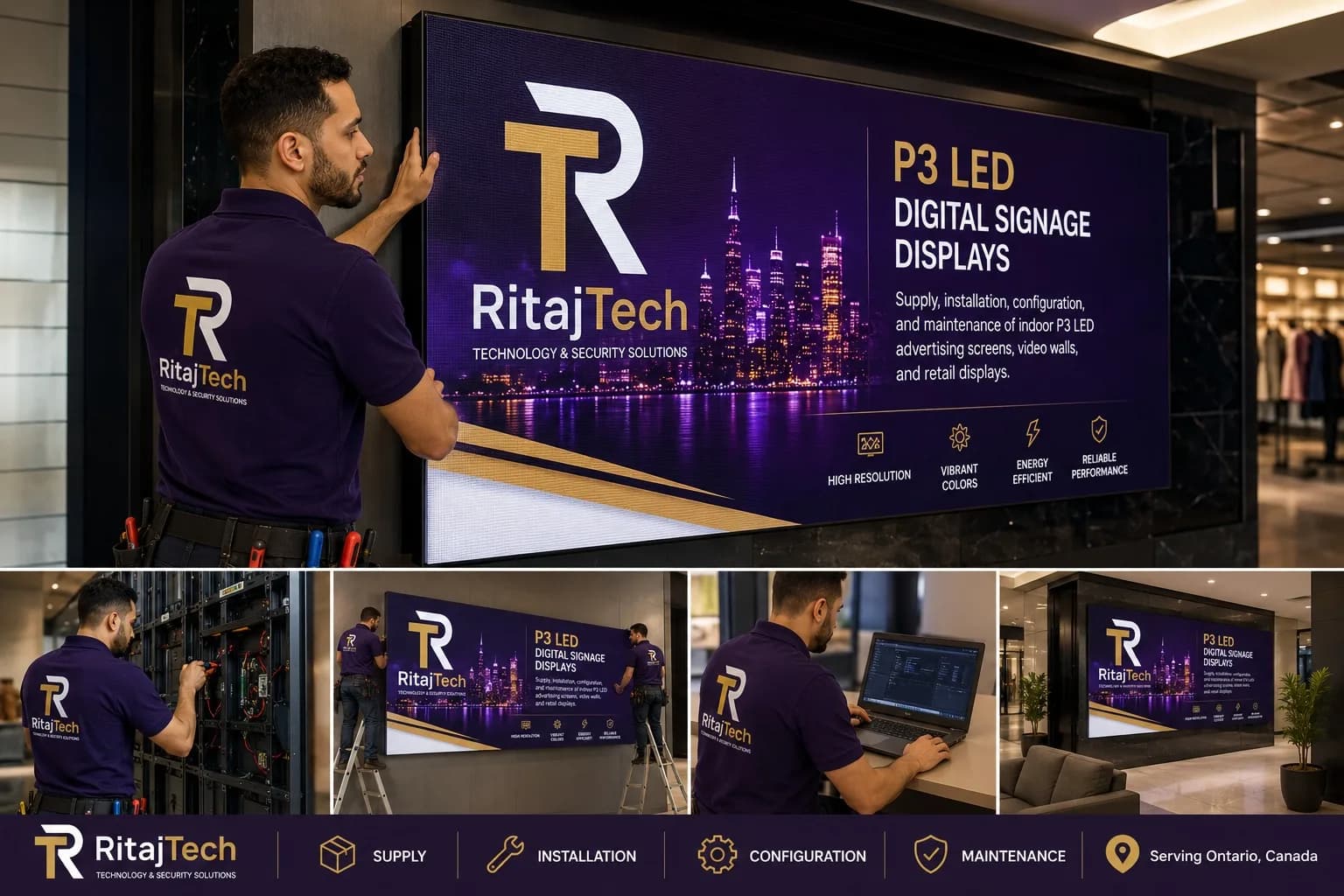 Indoor LED Digital Signage Project